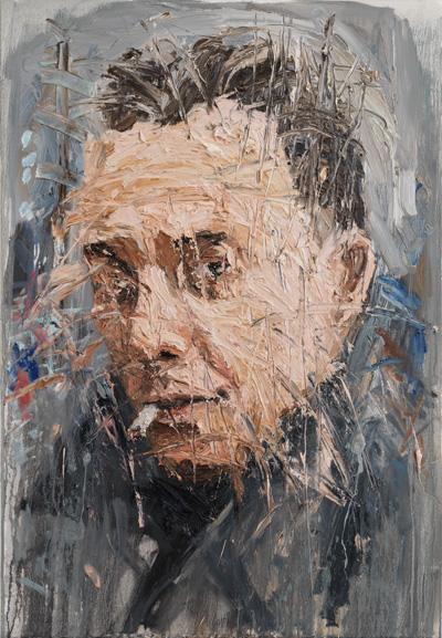 Albert Camus, 2012, Oel auf Leinwand, 130 x 90 cm