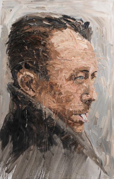 Albert Camus, 2012, Oel auf Leinwand, 250 x 160 cm