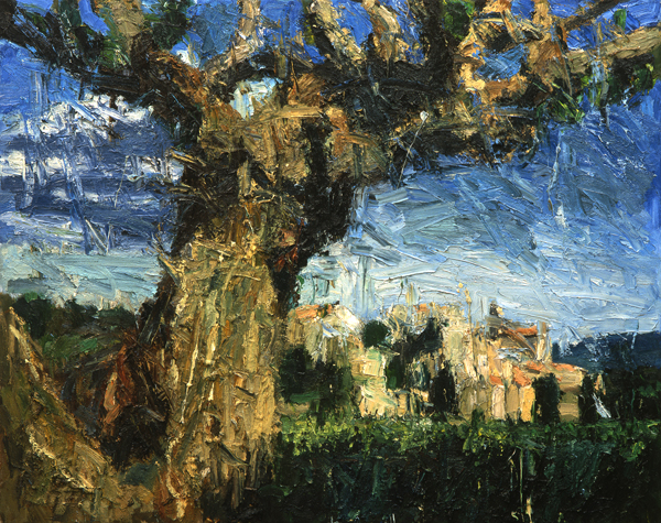 Gordes, Oel auf Leinwand, 200, 120 x 150 cm
