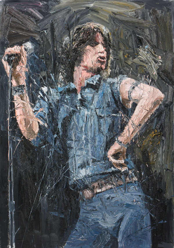 Mick Jagger, Öl auf Leinwand, 170 x 120cm, 2012