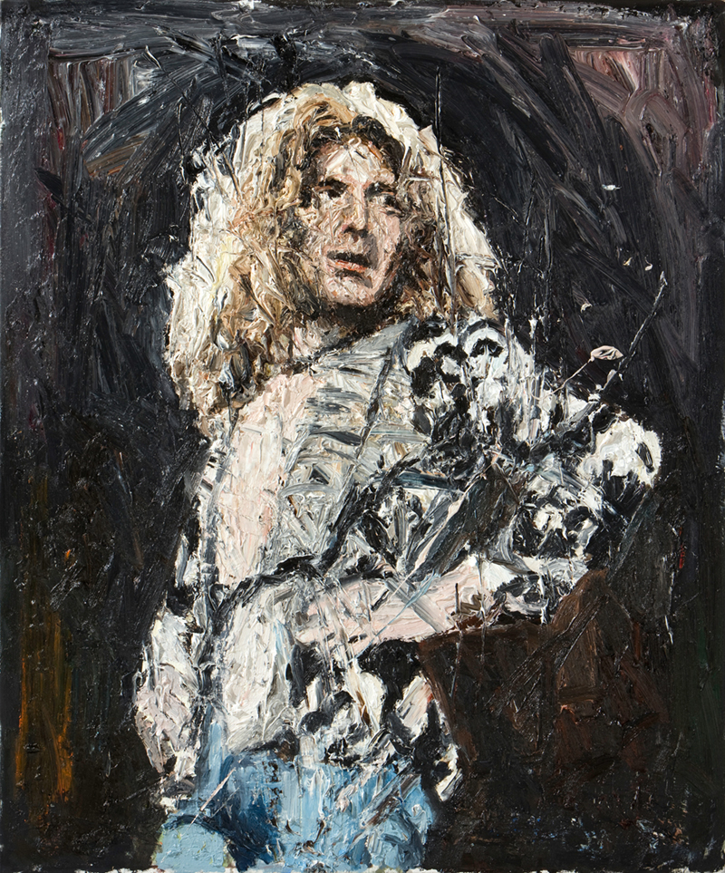 Robert Plant, Öl auf Leinwand, 120 x 100cm, 2010