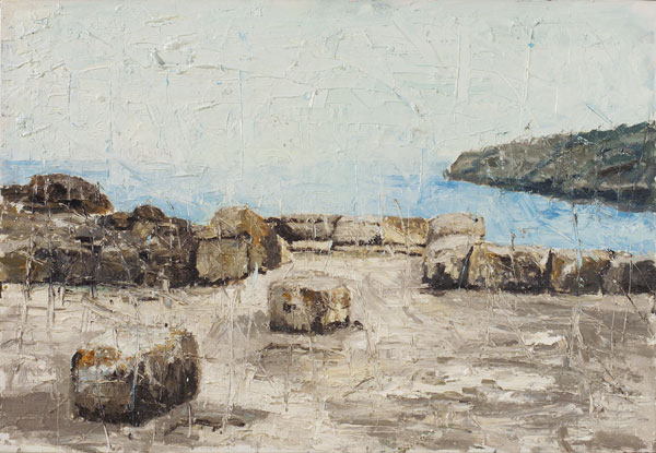 Roemische Ruinen von Tipasa im Sommer 1984, 2004, 90 x 130 cm