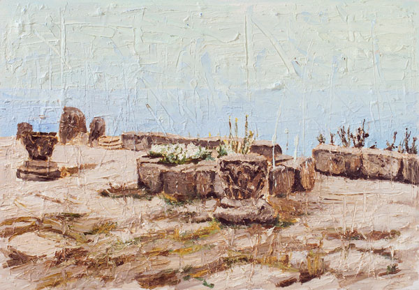 Roemische Ruinen von Tipasa im Sommer 1984 II, 2004, 90 x 130 cm