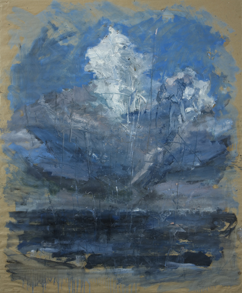 Wolke, Oel auf Papier, 2000, 140 x 115 cm