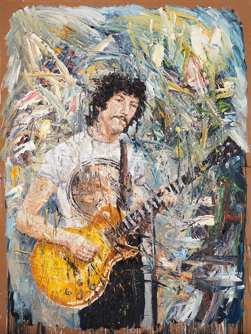 Peter Green, 2014, Öl auf Pappe, 280 x 210 cm