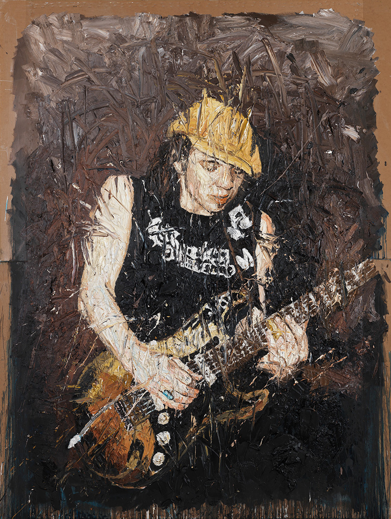 Stevie Ray Vaughan, 2014, Öl auf P Joe Bonamassa, 2014, Öl auf Pappe, 280 x 210 cm appe, 280 x 210 cm